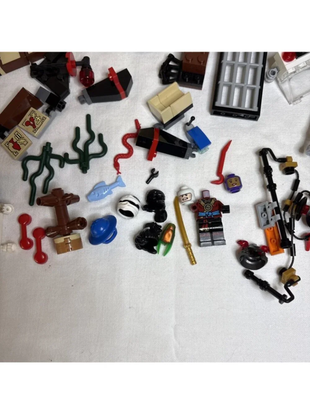 LEGO Loose Lot Ninjago City Police Island Jays Jet Mixed Bricks Bulk Piece Parts